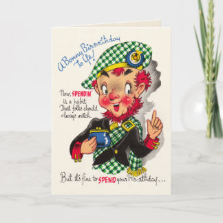 おもしろいなスコットランドのバースデー・カード カード