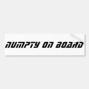 おもしろいなスコットランドの俗語、Numpty バンパーステッカー