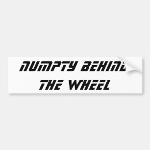 おもしろいなスコットランドの俗語Numpty バンパーステッカー
