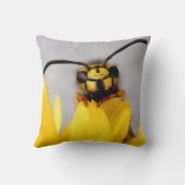 おもしろいなスズメバチの装飾用クッション クッション (裏面)