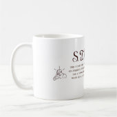 おもしろいなストレス定義マグの緊張に満ちたユーモアのコーヒー コーヒーマグカップ (左)