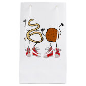 おもしろいなスパゲッティおよびミートボールの漫画 スモールペーパーバッグ (正面)