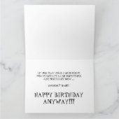 おもしろいなスポーツ・カーのジャンボバースデー・カード カード (内部)