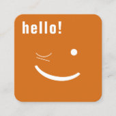 おもしろいなスマイルカード スクエア名刺 (正面)