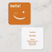 おもしろいなスマイルカード スクエア名刺 (正面/裏面)