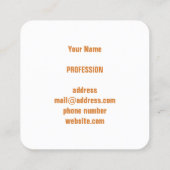 おもしろいなスマイルカード スクエア名刺 (裏面)