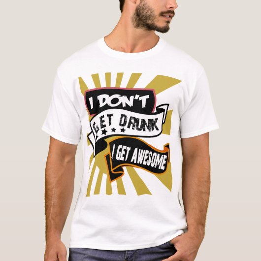 おもしろいなスローガンのTシャツ、おもしろいな引用文のTシャツ Tシャツ (正面)