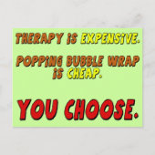 おもしろいなセラピーのTシャツのギフト ポストカード (正面)