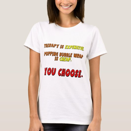 おもしろいなセラピーのTシャツのギフト Tシャツ (正面)