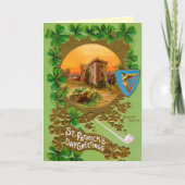 おもしろいなセントパトリックの日の挨拶状 カード (正面)