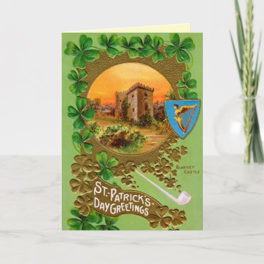 おもしろいなセントパトリックの日の挨拶状 カード (正面)