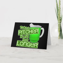 おもしろいなセントパトリックの日の飲むこと カード