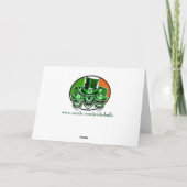 おもしろいなセントパトリックの日カード: アイルランドのスカル カード (裏面)