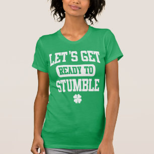 おもしろいなセントパトリックの日レディースワイシャツ Tシャツ