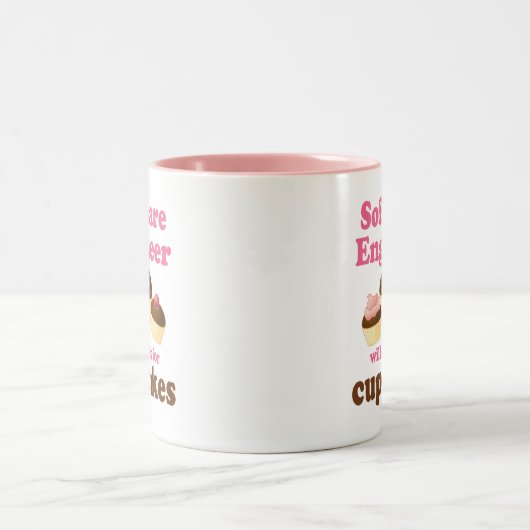 おもしろいなソフトウェアエンジニア ツートーンマグカップ (中央)