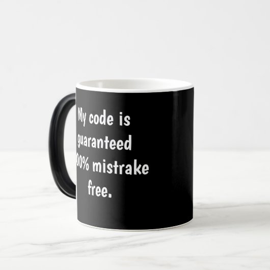 おもしろいなソフトウェアプログラマー引用文コンピュータ冗談 モーフィングマグカップ (正面左)