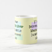 おもしろいなソーシャルワーカーのギフト コーヒーマグカップ (中央)