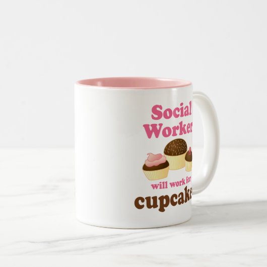 おもしろいなソーシャルワーカー ツートーンマグカップ (正面右)