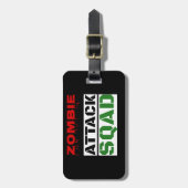 おもしろいなゾンビの攻撃の分隊 ラゲッジタグ (正面縦)