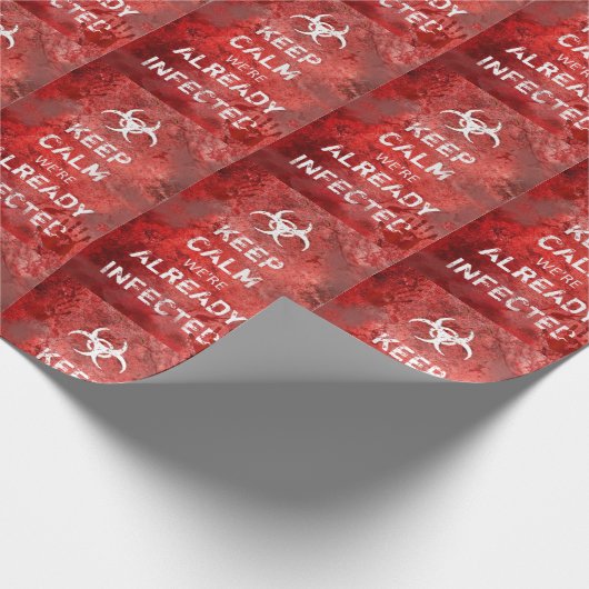 おもしろいなゾンビの黙示録は"保ちます平静"を ラッピングペーパー (角)