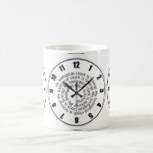 おもしろいなタイムレコーダーのコーヒーか茶マグ コーヒーマグカップ (中央)