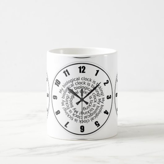 おもしろいなタイムレコーダーのコーヒーか茶マグ コーヒーマグカップ (中央)