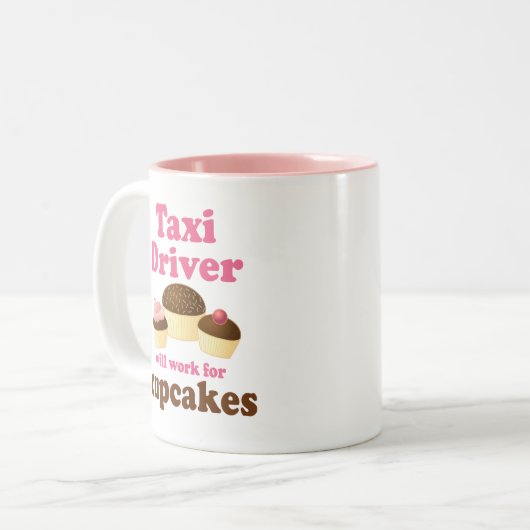 おもしろいなタクシー運転手 ツートーンマグカップ (正面左)