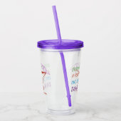 おもしろいなダイキリのカクテルの引用文 アクリルタンブラー (左)