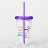 おもしろいなダイキリのカクテルの引用文 アクリルタンブラー (正面)