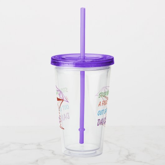 おもしろいなダイキリのカクテルの引用文 アクリルタンブラー (右)