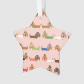 おもしろいなダックスフント オーナメント (正面)