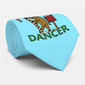 おもしろいなダンサーのクリスマスのトナカイのしゃれ ネクタイ (ロール)