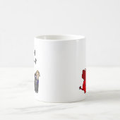 おもしろいなダンプの切札の政治漫画の芸術 コーヒーマグカップ (中央)