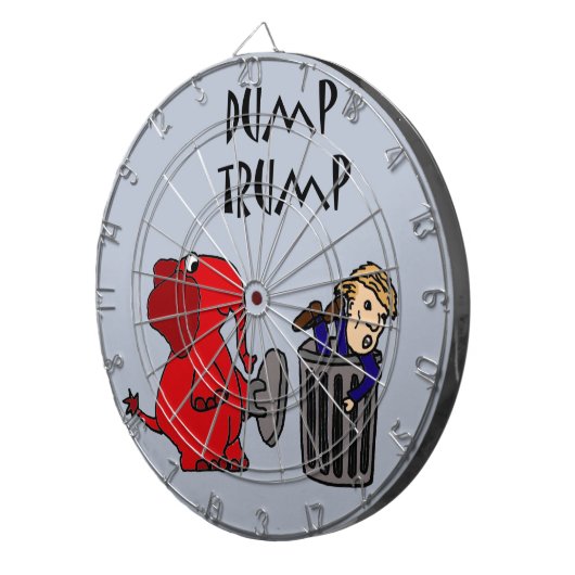 おもしろいなダンプの切札の政治漫画の芸術 ダーツボード (正面右)