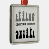 おもしろいなチェス メタルオーナメント (右)