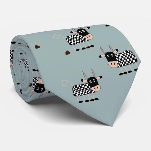 おもしろいなチェック模様の牛首のタイ ネクタイ (ロール)