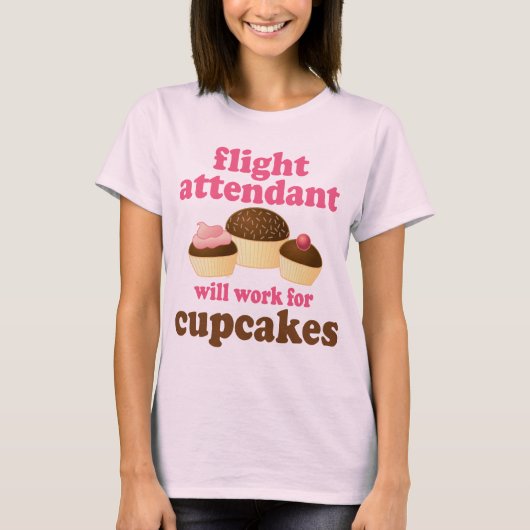 おもしろいなチョコレートカップケーキの搭乗員 Tシャツ (正面)