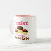 おもしろいなチョコレートフルート ツートーンマグカップ (正面左)