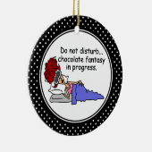 おもしろいなチョコレートユーモアのクリスマスのオーナメント セラミックオーナメント (右)