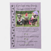 おもしろいなチワワ犬は台所タオルを引用します キッチンタオル (縦)