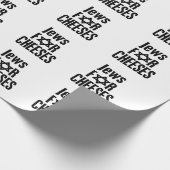 おもしろいなチーズのためのハヌカー（ユダヤ教の祭り）のハヌカーのユダヤ人 ラッピングペーパー (角)