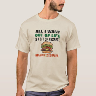 おもしろいなチーズバーガーのTシャツ Tシャツ