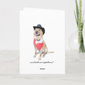 おもしろいなテキサス州の父の日 カード (裏面)