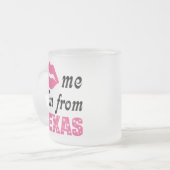 おもしろいなテキサス州 フロストグラスマグカップ (正面左)