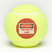 おもしろいなテニスは平手で打ちます話の球を失うことを準備します テニスボール (裏面)