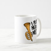 おもしろいなテューバプレーヤーのコーヒー・マグの行進のブラスバンド コーヒーマグカップ (正面右)