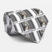 おもしろいなトラのバーコードのベクトル ネクタイ (ロール)