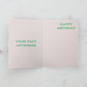 おもしろいなトランス・ジェンダーのヴィンテージの写真のバースデー・カードの小便 カード (内部)