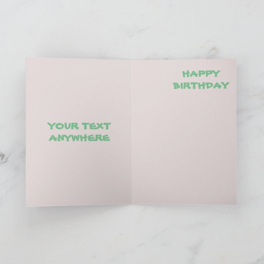 おもしろいなトランス・ジェンダーのヴィンテージの写真のバースデー・カードの小便 カード (内部)