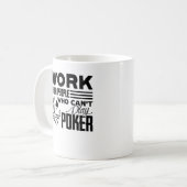 おもしろいなトランプのポーカーのマグ コーヒーマグカップ (正面左)